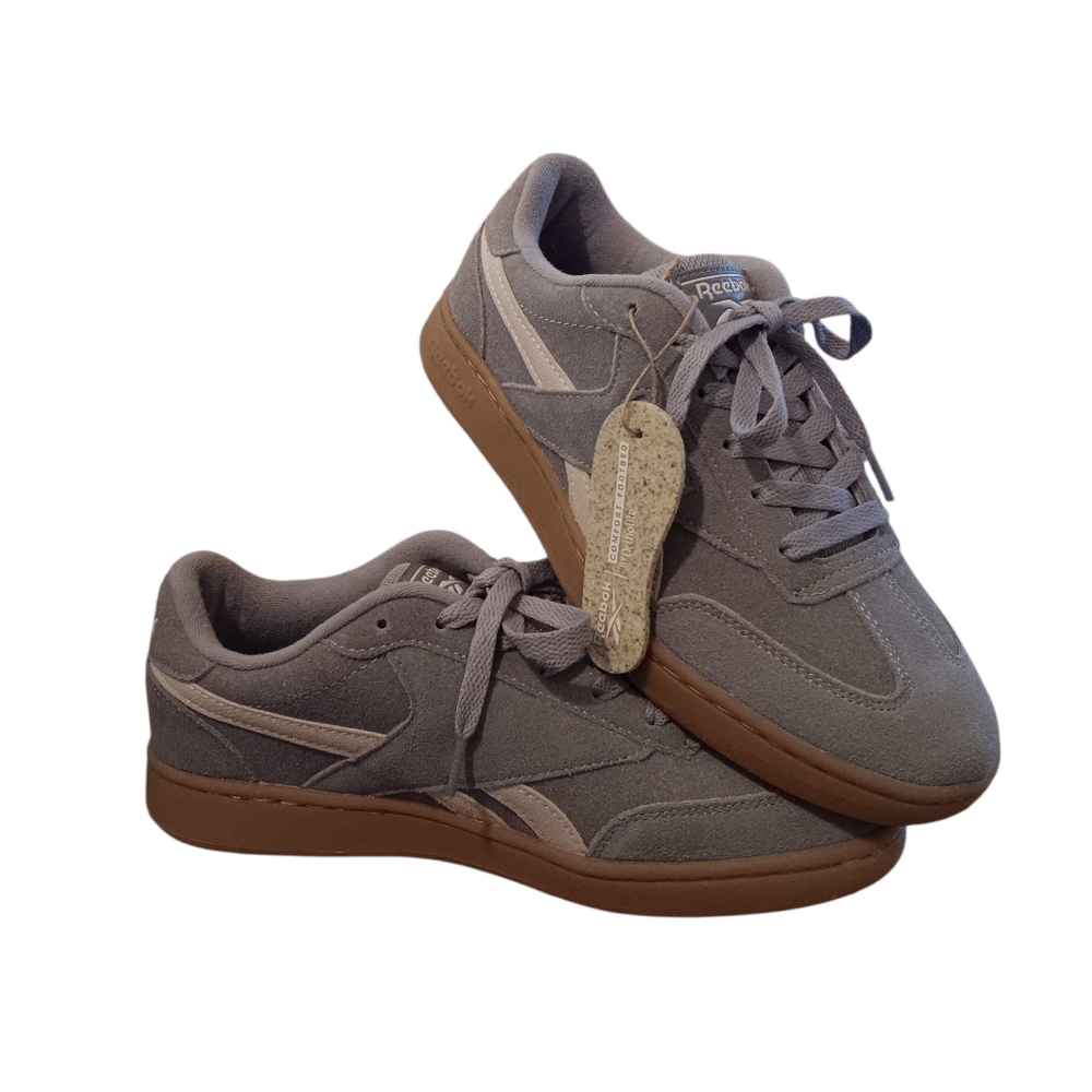 Reebok New Women's Blue Suede Court Advanced Forte Lounger Size 7.5